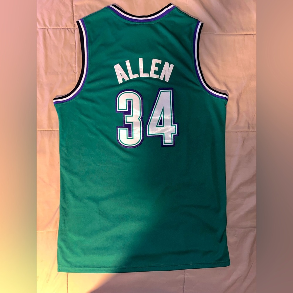 Ray Allen #34 Green Milwaukee Bucks Throwback 1996-97 NBA Season Swingman Jersey
